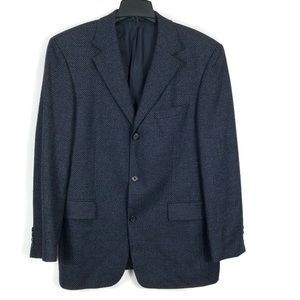 Hugo Boss Di Vinci Sport Coat Virgin Wool Blend Navy Mens 42 R